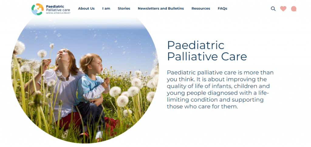 Paediatric palliative care website launched