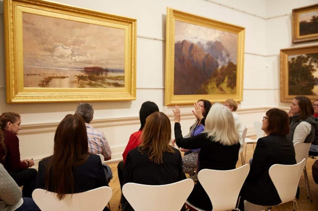 Pause: A program for professional, volunteer, and informal carers delivered by the Art Gallery of New South Wales. 