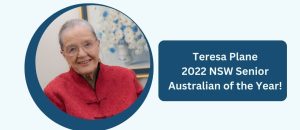 Former palliative care nurse Teresa Plane was named the state's Senior Australian of the Year!